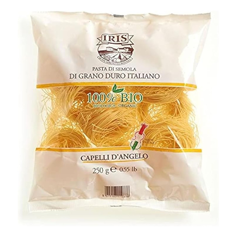 Iris Organic Durum Wheat Pasta, Capelli Angelo, 500 G