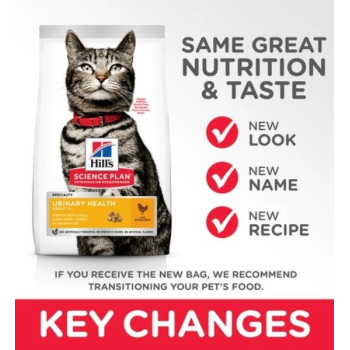 Hill's Science Plan Urinary Health Adult Cat Food with Chicken 3kg