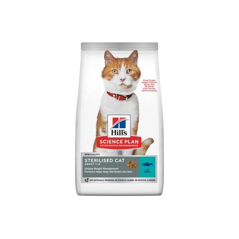 Hill's Science Plan Sterilised Young Adult Cat Food with Tuna, 1.5kg