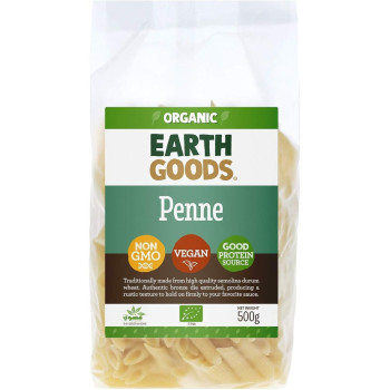 Earth Goods Natural And Organic Penne Pasta, 500 Gram
