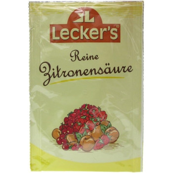 Leckers Pure Citric Acid, Natural Ingredient, 2 x 10 Grams