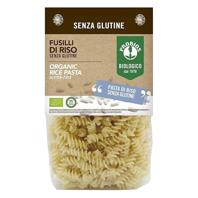 Probios Organic Rice Pasta Fusilli, Gluten Free, 400 Gram