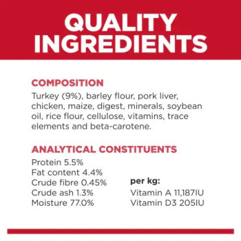 Hill's Science Plan Adult with Turkey Wet Dog Food, 10 pcs x 370g Each