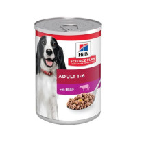 Hill's Science Plan Adult with Beef Wet Dog Food, 10 pcs x 370g Each