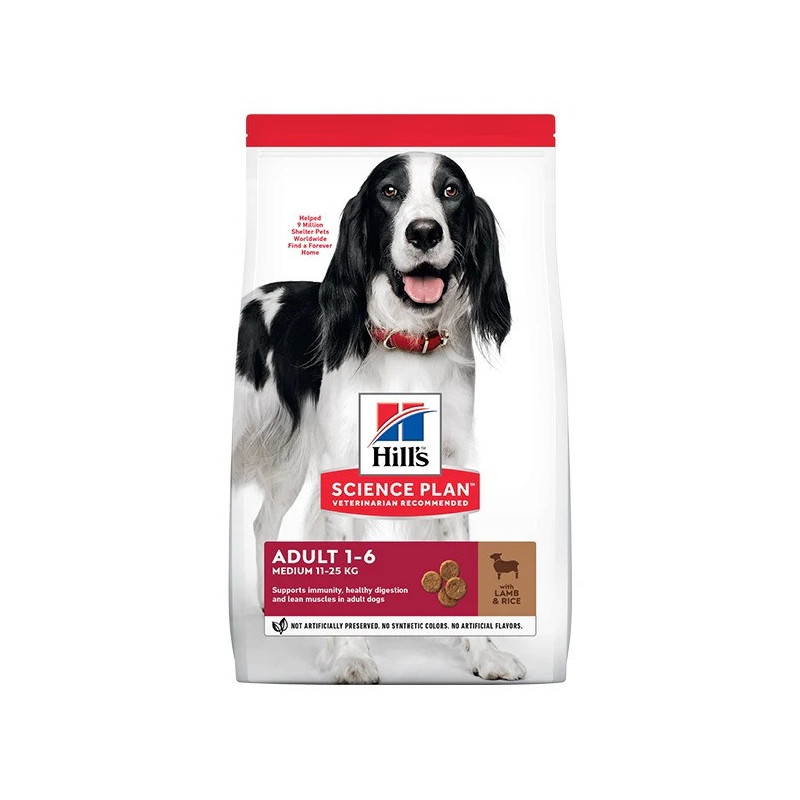 Hill's Science Plan Medium Adult with Lamb And Rice, 2.5kg