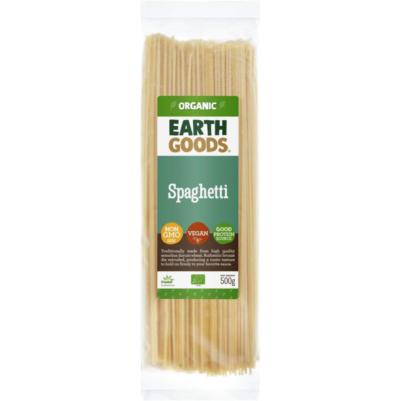 Earth Goods Organic Nutritious Spaghetti Pasta, 500 Gram