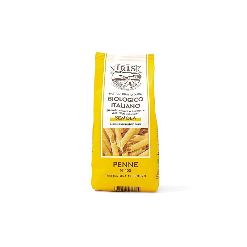 Iris Organic Durum Wheat Pasta Penne, Nutritious, 500 Gram