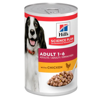 Hill's Science Plan Canine Adult Savoury With Chicken Wet Dog Food, 10 Pack , 370g Each