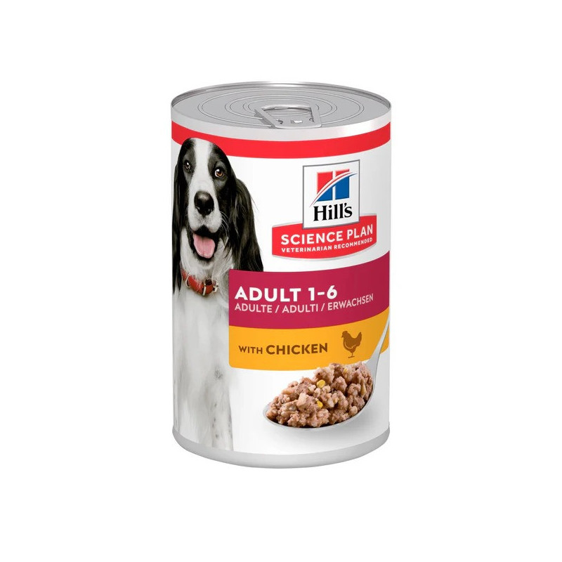 Hill's Science Plan Canine Adult Savoury With Chicken Wet Dog Food, 10 Pack , 370g Each