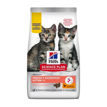 Hill's Science Plan Perfect Digestion Chicken With Brown Rice Kitten Dry Food, 1.5kg