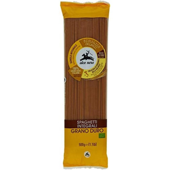 Alce Nero Organic Whole Durum Wheat Spaghetti, 500 Gram