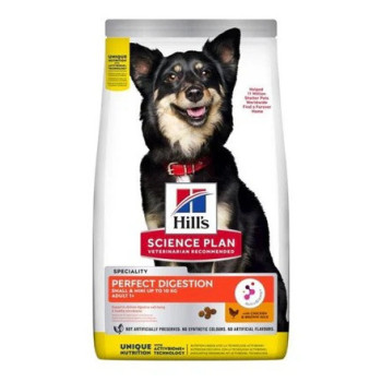 Hill's Science Plan Perfect Digestion Chicken And Brown Rice Small And Mini Adult Dog Food, 1.5kg