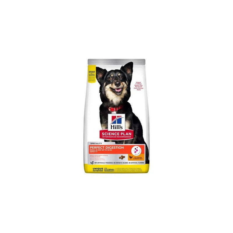 Hill's Science Plan Perfect Digestion Chicken And Brown Rice Small And Mini Adult Dog Food, 3kg