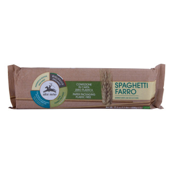 Alce Nero Organic Whole Spelt Farro Spaghetti, 500 G