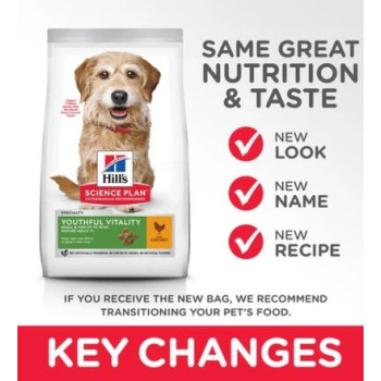 Hill's Science Plan Senior Vitality Small And Mini Mature Adult 7+, 1.5kg