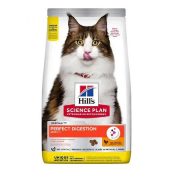Hill's Science Plan Perfect Digestion Chicken And Brown Rice Cat Dry Food 1.5kg