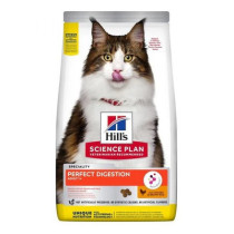 Hill's Science Plan Perfect Digestion Chicken And Brown Rice Cat Dry Food, 3kg