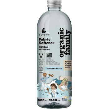 Purenn Organic Fabric Softener Laundry Rinse With Lavender And Aloe, 1 Litre