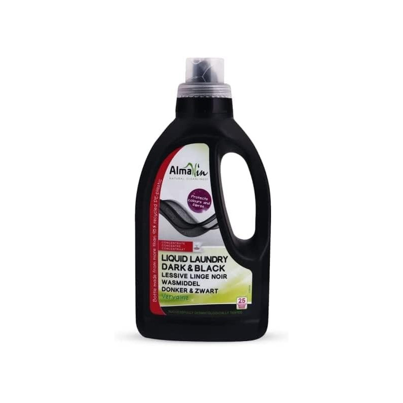 Almawin Organic Liquid Laundry Detergent, Dark And Black, 750 Ml