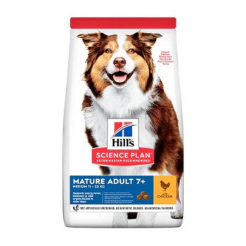Hill's Science Plan Medium Mature Adult 7+ Dog Food With Chicken, 2.5kg