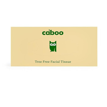 Caboo Organic Facial Tissue Flat Box, 184 Sheet