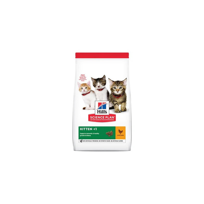 Hill's Science Plan Kitten With Chicken Dry Food, 300g x 1.5kg
