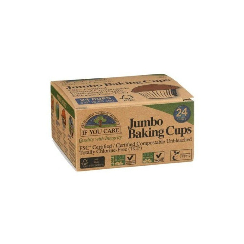 If You Care Organic Jumbo Baking Cups, 24 Pieces