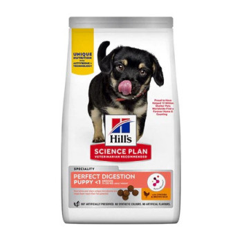 Hill's Science Plan Perfect Digestion Medium Puppy Chicken And Brown Rice Dry Food, 2.5kg