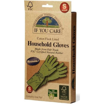 If You Care Organic Household Gloves, Reusable, Small