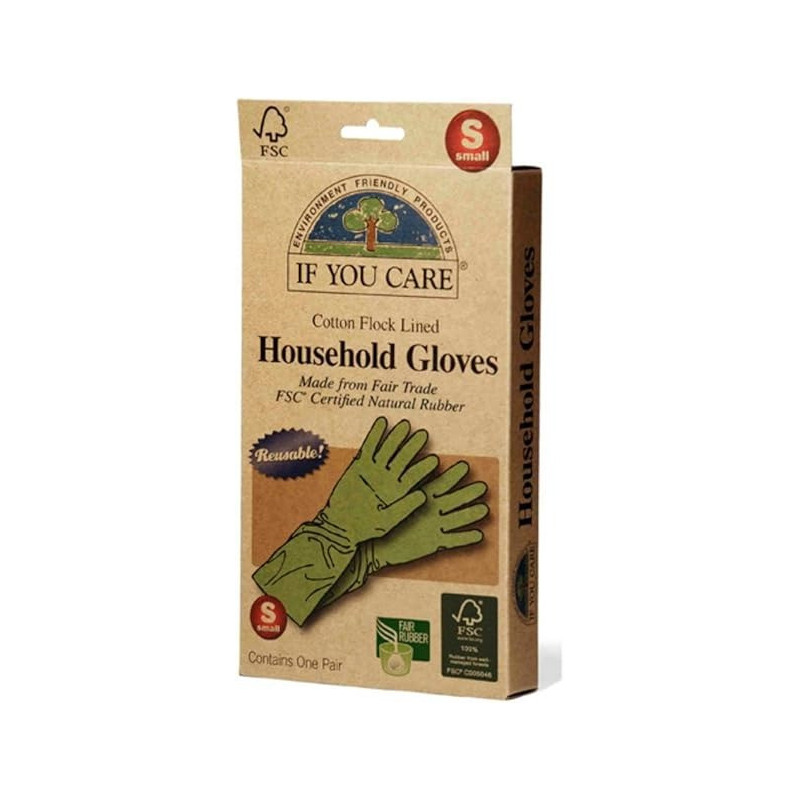 If You Care Organic Household Gloves, Reusable, Small