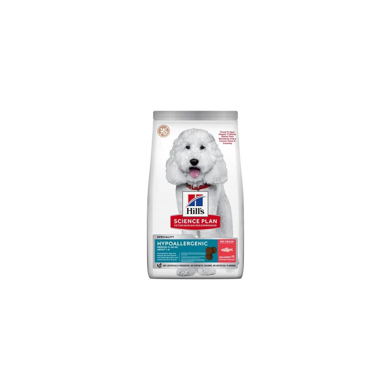 Hill's Science Plan Hypoallergenic With Salmon Medium Breed Adult Dry Dog Food, 2.5kg