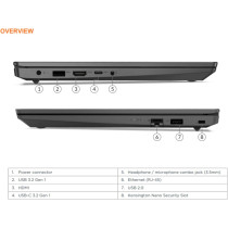 Lenovo V15 G3 Iap Laptop, Intel Core I3-1215U 12Th Gen Processor, 12GB DDR4 RAM, 512GB SSD, Intel UHD Graphics, 15.6 Inch FHD Display, Windows 11, Black
