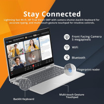 Hp Envy X360 14-ES0033DX 2 In 1 Laptop, Intel Core i7-1355U,16GB DDR4 RAM, 1TB SSD 14 Inch FHD IPS Touch Display, Intel Iris Xe Graphics, Windows 11, English Keyboard, Silver