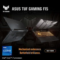 Asus Tuf F15 FX507Zc-HN028W 14C 12Th Gen Intel Core i7 2.3GHz, 16GB RAM, 512GB SSD, Nvidia GeForce RTX 3050 4GB, 15.6 Inch FHD, Windows 11 Home, Backlit-RGB-Eng-Arb-Kb, Grey, Gaming Laptop