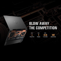 Asus Tuf F15 FX507Zc-HN028W 14C 12Th Gen Intel Core i7 2.3GHz, 16GB RAM, 512GB SSD, Nvidia GeForce RTX 3050 4GB, 15.6 Inch FHD, Windows 11 Home, Backlit-RGB-Eng-Arb-Kb, Grey, Gaming Laptop