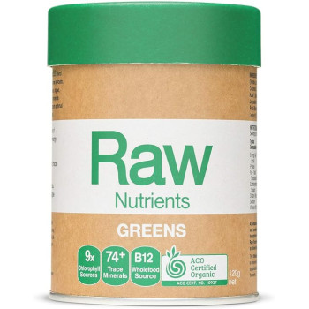 Amazonia Organic Raw Prebiotic Greens, 120G