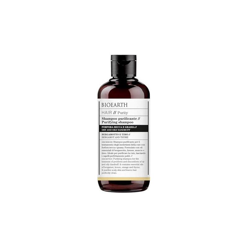 Bioearth Organic Purifying Shampoo With Soothing And Purifying Effect, 250Ml