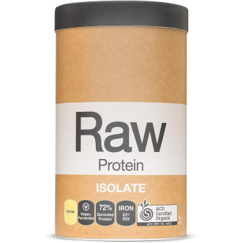 Amazonia Organic Raw Pea/Rice Protein Isolate, Vanilla, 1Kg