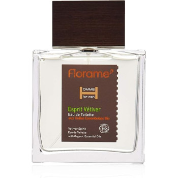 Florame Eau De Toilette Vetiver Spirit Perfume For Men, 100Ml