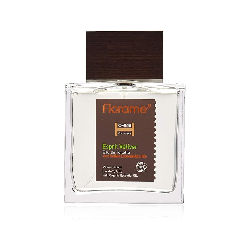 Florame Eau De Toilette Vetiver Spirit Perfume For Men, 100Ml