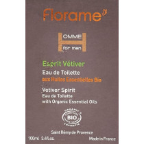 Florame Eau De Toilette Vetiver Spirit Perfume For Men, 100Ml