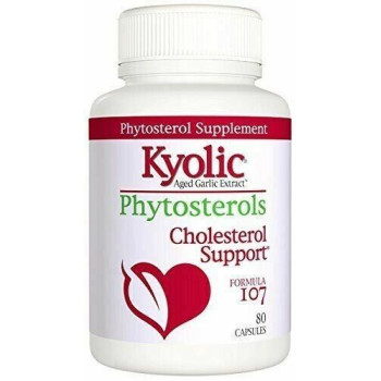 Kyolic Organic Phytosterols Formula 107, 80 Capsules