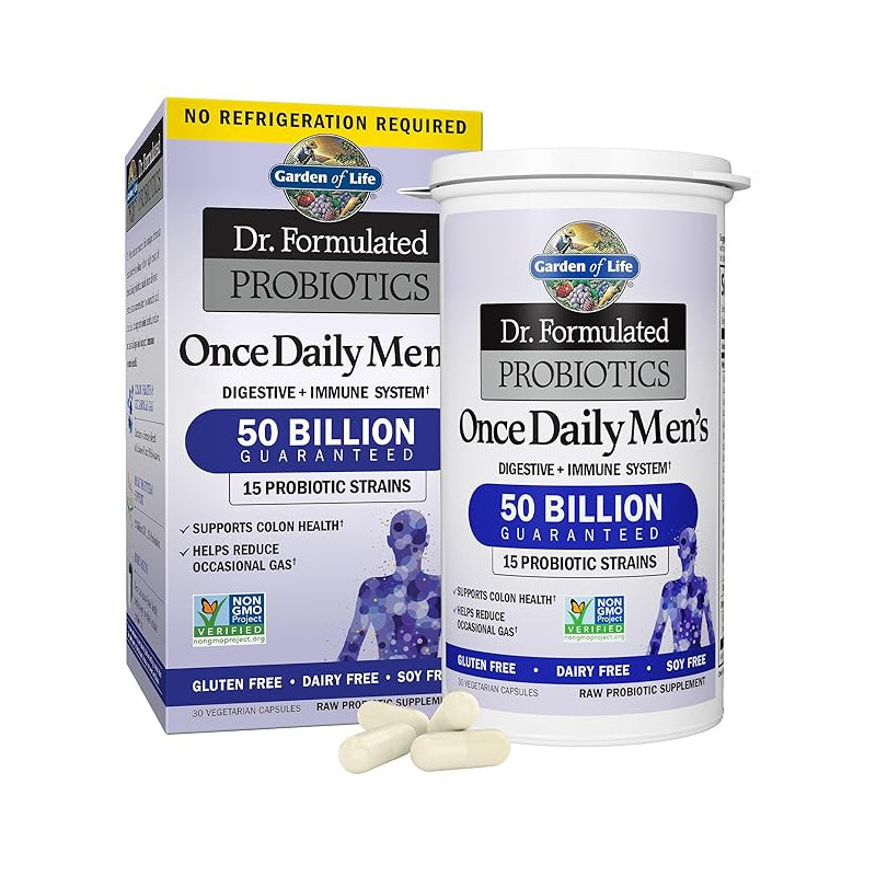 Garden Of Life Organic Dr Formulated Probiotics 1 Daily Men 30 Vegetarian Capsules