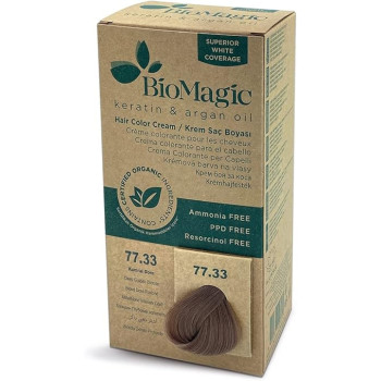Biomagic Hair Colour Cream 77/33 Deep Golden Blonde, 60Ml