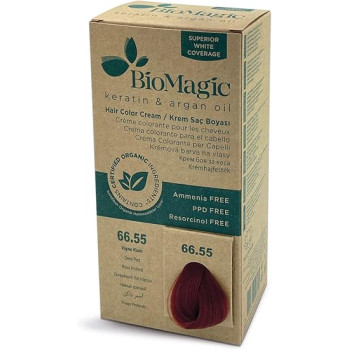 Biomagic Hair Color Cream 66.55 Deep Red, 60Ml