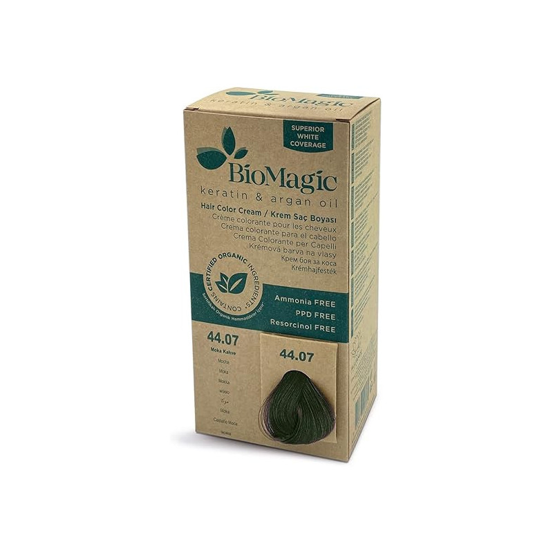 Biomagic Hair Color Cream 44.07 Mocha, 60Ml