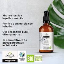 Natyr Organic Black Tea And Bergamot Face And Beard Balm, 100 Ml