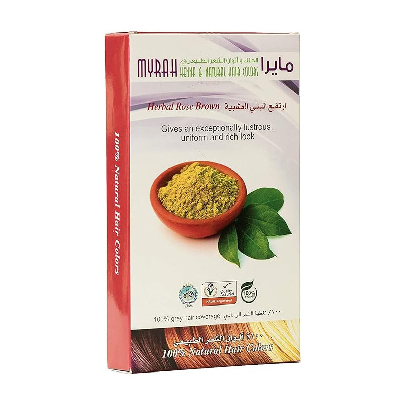 Myrah Herbal Dark Brown Hair Color, 100G