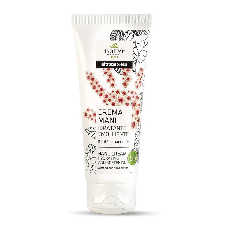 Natyr Organic Hydrating And Softening Hand Cream Shea Butter And Almond, 75Ml