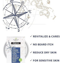 Natyr Organic Beard Wax For Men, 100 Percentage Natural Premium Quality, 50Ml
